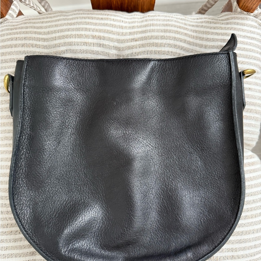 Madewell Black Crossbody Bag with Gold Hardware